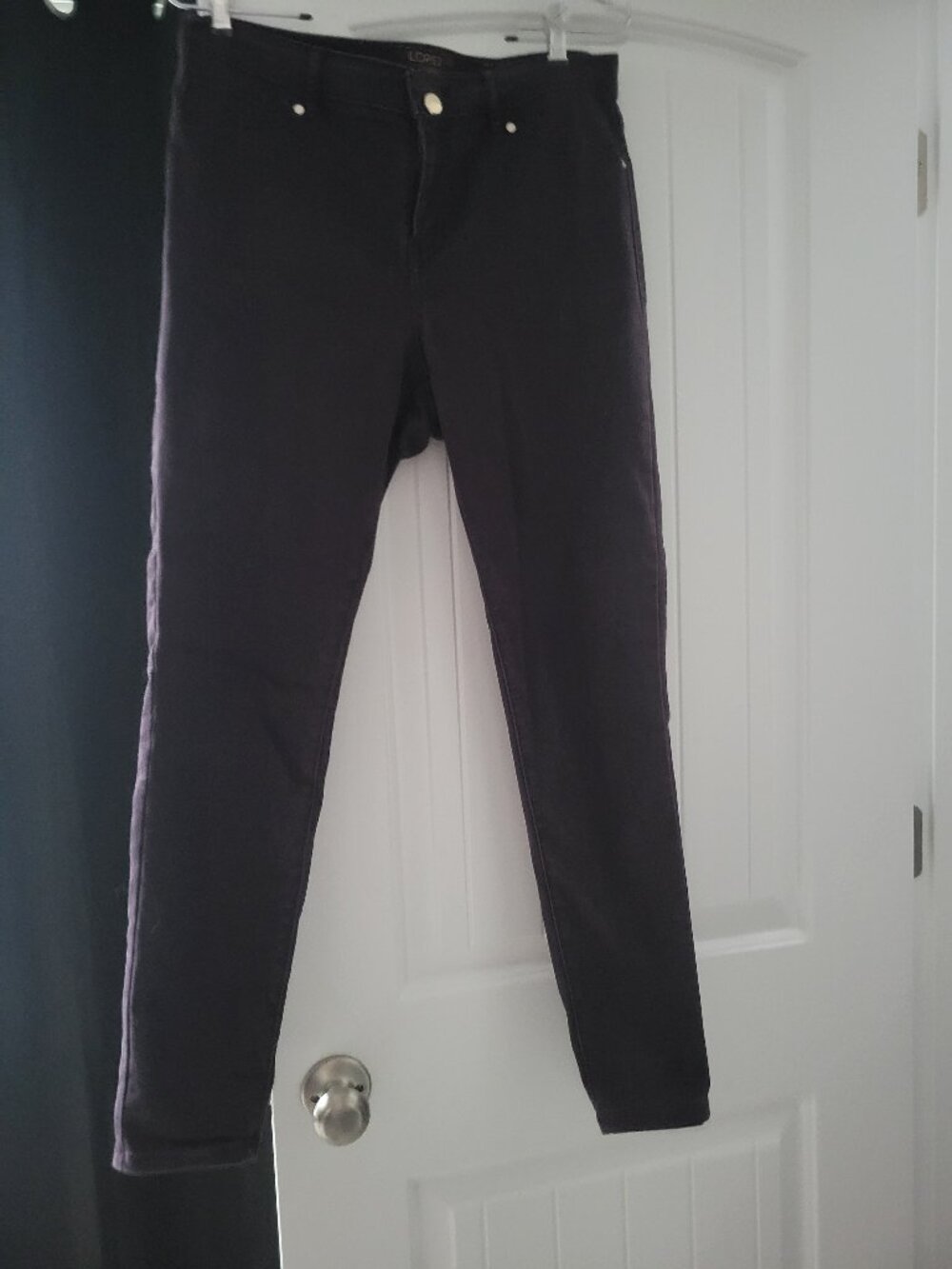 JENNIFER LOPEZ DARK BURGUNDY SUPER SKINNY JEANS SIZE 12
